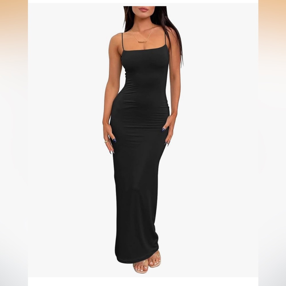 Black Bodycon Maxi Dress